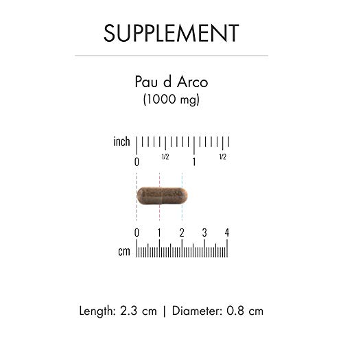 Pau d'Arco 1000mg 120 Capsules - Dr Mercola