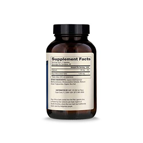Pau d'Arco 1000mg 120 Capsules - Dr Mercola