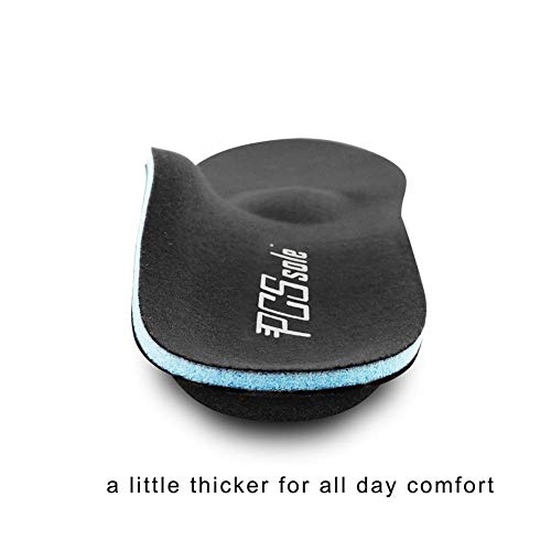 PCssole La plantilla apoya la plantilla ortopédica funcional médica suave del pastel del alto arco, pie plano de la inserción, fascitis plantar, dolor de pie, Talla EU40-41(26cm)