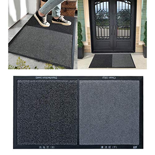 PETSOLA Alfombrillas De Dsinfección, Almohadillas De Limpieza Automática Para Los Pies, Alfombras, Hotel Restaurante Empresa De Hospital - Gris, 45x80cm