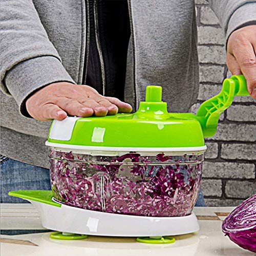 Picador De Alimentos: Picadora De Cebolla, Máquina De Cortar En Cuadritos De Verduras, Fruta Y Cortador De Queso (2,5 L)