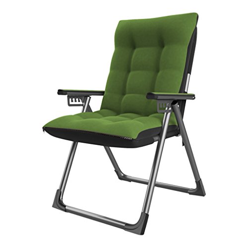 Plegable Perezoso Silla de sofá Volver Creative Hostel Silla de Ordenador Mini Dormitorio Silla de salón -LI Jing Shop (Color : Green)