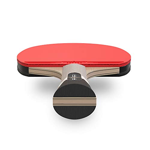 Pro-Spin Raqueta de tenis de mesa con tecnología de fibra de carbono para mayor control, efectos y potencia | Pala de ping pong de 7 capas, liviana y de alto rendimiento