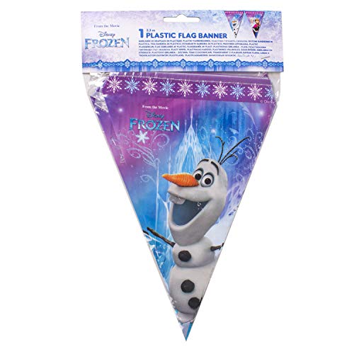 Procos 86921 – Guirnalda de banderillas de Disney Frozen Northern Lights, multicolor.