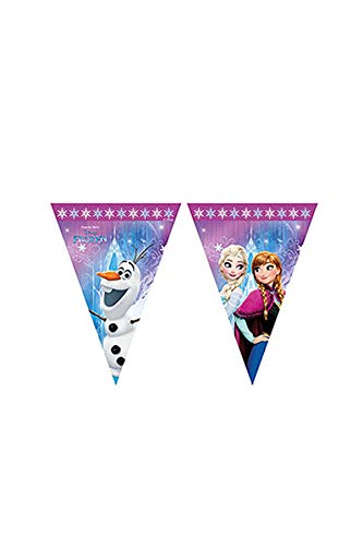 Procos 86921 – Guirnalda de banderillas de Disney Frozen Northern Lights, multicolor.