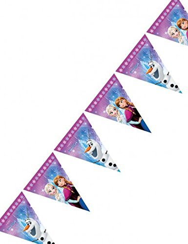 Procos 86921 – Guirnalda de banderillas de Disney Frozen Northern Lights, multicolor.