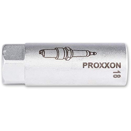 Proxxon 23 443 Vaso Bujía de 1/2", Tamaño 18mm, Longitud 70mm