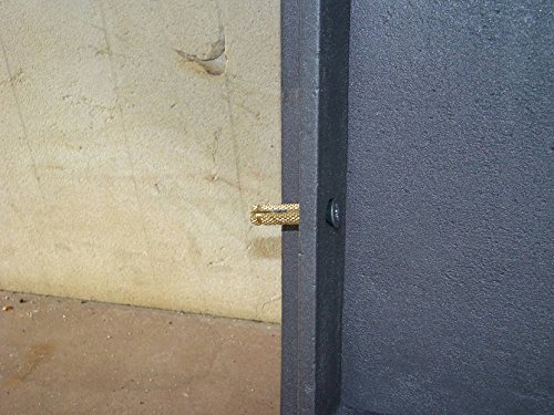 Puerta de horno para pizza, puerta de horno de leña, puerta de horno de piedra, puerta de hierro fundido con horno, dimensiones exteriores: 485 x 410 mm, dirección de apertura: derecha