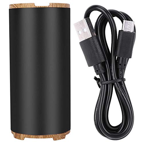 Purificador de aire, Ozonizador de purificador de aire de coche recargable USB portátil, Batería de litio, Para la eliminación de olores de formaldehído del coche de la oficina en casa, 3W(Negro)
