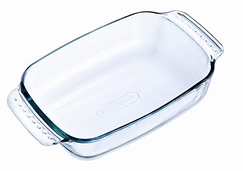 Pyrex Classic Vidrio - Fuente rectangular, 22 x 13 cm, transparente