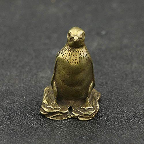 QJL_ANA Pequeño pingüino Puro Holder Tapa el crisol de Cobre de Piezas Especiales for la Ceremonia del té Japonesa del té del Arte Rack Decoración Animal de compañía