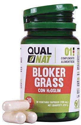 Quemagrasas potente para adelgazar | Fat-Burner | Quemador de Grasas Natural Para Hombres y Mujeres | Pérdida de Peso | Termogénico Adelgazante | Blokergrass - 30 cápsulas- Qualnat