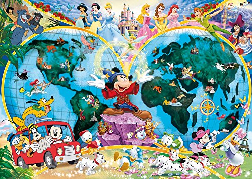 Ravensburger Disney - Mapamundi, Puzzle de 1000 Piezas 15785 3