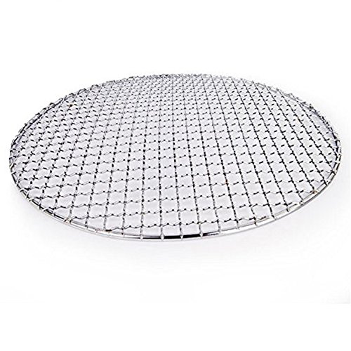 Rejilla de alambres cruzados Fittoway multiuso, de acero inoxidable, redonda, para enfriar cocciones de barbacoas, parillas, sartenes, carbón, chimeneas, horno (diámetro de 18 cm)