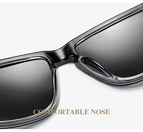 Reúne 01 Marca de Diseño de los Hombres Gafas de Sol Polarizadas Masculino Cuadrado Conducción Gafas de Sol Vintage Recubrimiento Espejo Sunglass Uv400 Sombras Oculos De Sol