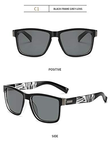 Reúne 01 Marca de Diseño de los Hombres Gafas de Sol Polarizadas Masculino Cuadrado Conducción Gafas de Sol Vintage Recubrimiento Espejo Sunglass Uv400 Sombras Oculos De Sol
