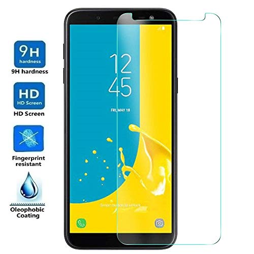 REY Protector de Pantalla para Samsung Galaxy J6 2018, Cristal Vidrio Templado Premium