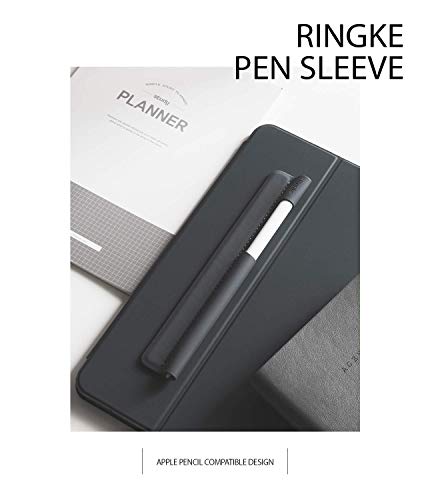 Ringke Pen Sleeve [Charcoal Gray] Reemplazo para Soporte de Lápiz Etiqueta Protectora de Bolsillo Funda Adhesiva para Stylus Pens