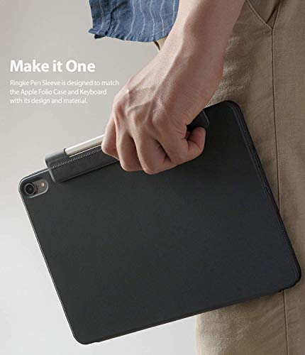Ringke Pen Sleeve [Charcoal Gray] Reemplazo para Soporte de Lápiz Etiqueta Protectora de Bolsillo Funda Adhesiva para Stylus Pens