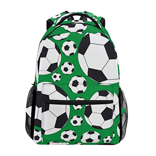 Rucksack,Bolso De Escuela De Los Balones De Fútbol, ​​Mochilas Adultas del Poliéster para IR De Excursión Viajar,40cm(H) x29cm(W)