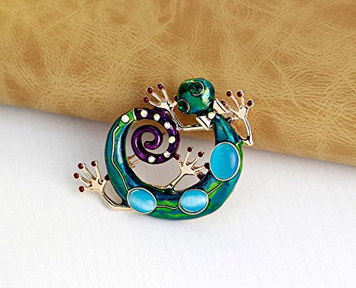 Ruikey 1 Pcs Elegante Broche Lagarto Retro de Diseño Broche Pin Sin Caja para Las Mujeres Señoras Niñas