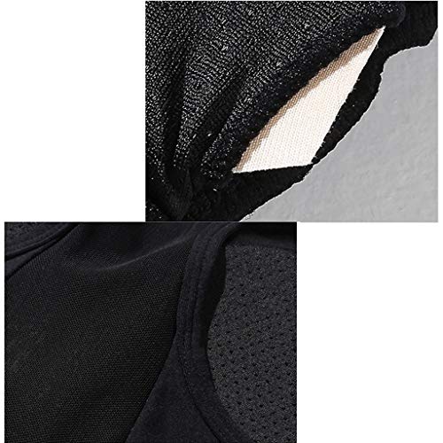 RXY Sujetadores Deportivos Noctilucent Sports Bra Female Fitness Jogging Bra Gather Ropa Interior A Prueba De Golpes Yoga Bra (Color : Black, Size : M)