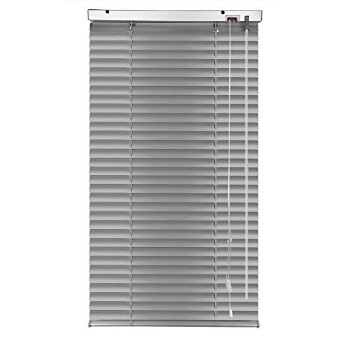 S SIENOC Persiana, persiana de Aluminio,persianas venecianas de Aluminio, persianas venecianas, estores para Ventana (Plata, 70x220 cm)