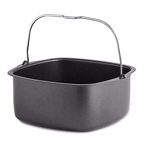 S-TROUBLE Molde Cuadrado Antiadherente para Tartas Bandeja para Hornear Sartén Cesta para Asar Molde para Hornear Accesorios para freidora de Aire