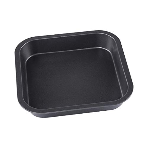 S-TROUBLE Sartén Antiadherente para Pizza, Utensilios para Hornear, Bandeja Cuadrada Profunda de Acero al Carbono, Molde para Pasteles, Herramientas para Hornear de Cocina