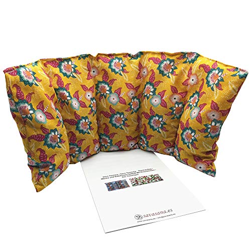 Saco térmico “KAWAI - NARANJA” – 50 X 20 cm (XL) – relleno con 800gr de huesos de cereza - para microondas y congelador