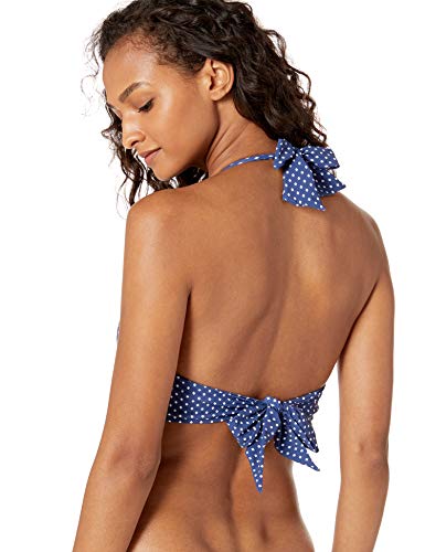 Seafolly Beach Belle Halter Bra Parte de Arriba de Bikini, (Blue Opal Blue Opal), 100C (Talla del Fabricante: 16) para Mujer