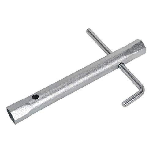 Sealey MS157 - Llave de bujía de doble alcance, 16/18 mm, con barra en L