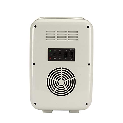 SENSIOHOME 15L Mini Frigorífico Frigorífico y Calentador | Alimentación AC+DC - 12v, enchufe UK y EU | Compacto, portátil y silencioso, para casa, dormitorio, coche, vacaciones (Plata)