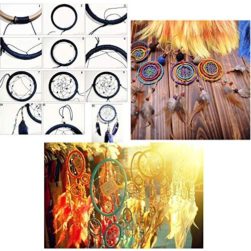 SERWOO 14 Piezas Anillos de Metal Artesanio Aros de Metal para Atrapasueños, 7 Tamaños (Plateado)