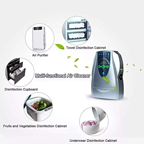 SHIYN Limpiadores De Generador De Ozono, Esterilizador De Purificador De Agua Y Ozono Portátil Máquina De Esterilización De Ozono De Frutas, Verduras, Frutas, Esterilización De Ozonizadores