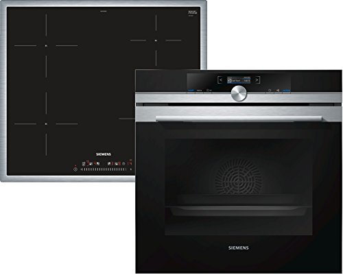Siemens EQ872EX01R Con placa de inducción Horno eléctrico sets de electrodoméstico de cocina - Sets de electrodomésticos de cocina (Con placa de inducción, Vidrio y cerámica, Negro, 3100 W, Tocar, 58,3 cm)