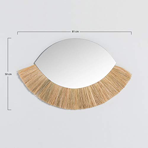 SKLUM Espejo de Pared en Rafia (50x81 cm) Rory Rafia Natural - (Elige Color)