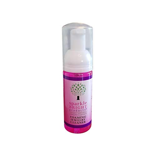 Solución limpiadora de joyas Sparkle Bright All-Natural | 1.7 oz líquido espumante | Limpieza de joyas para ultrasonidos, diamantes, finos, disfraces y joyas de diseño