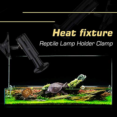 SYWAN 4pcs Lámpara de Calor de Reptil de Cerámica E27 220-240V Bombilla Emisor de Calor Infrarrojo Mascotas Nido Caliente Negro para Lagartos Tortuga Pollos Gatos (150w)