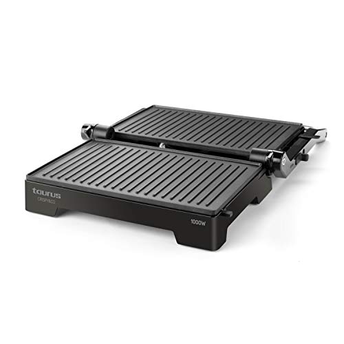 Taurus Crispy & Co Grill, 1000 W, Acero, Negro