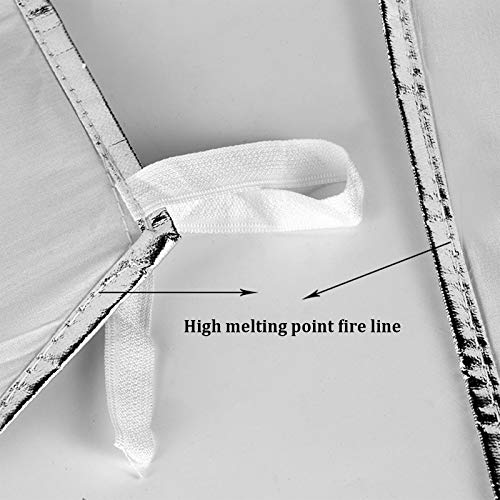 TBDLG Delantal de Papel de Aluminio, Fundición, Escaldado, Salpicadura y Retardante de Llama Delantal Soldadura, Fábrica de Vidrio Fábrica de Aluminio Fábrica de Acero