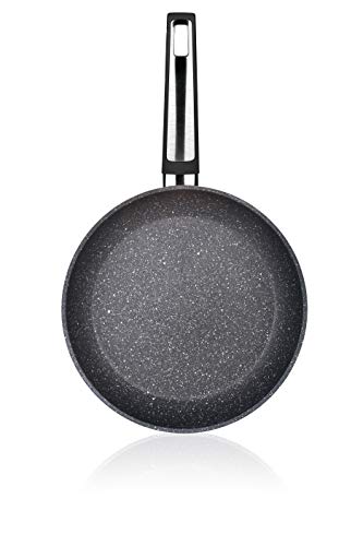 Tescoma i-Premium Stone Sartén, diseño Piedra, 20 cm, Negro