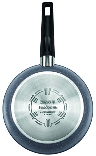 Tescoma i-Premium Stone Sartén, diseño Piedra, 20 cm, Negro