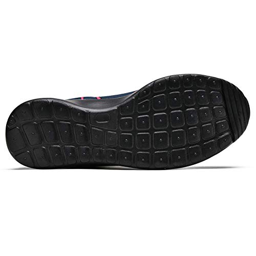 TIZORAX Zapatillas de correr para mujer rugido dinosaurios moda zapatillas de deporte de malla transpirable caminando senderismo tenis zapato, color Multicolor, talla 40.5 EU
