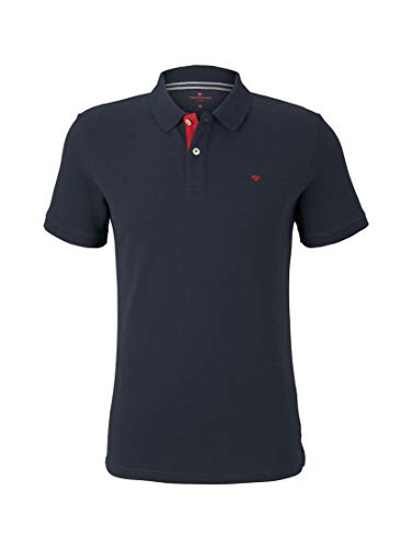 Tom Tailor Basic Camisa de polo , Azul ( 10668/Sky Captain Blue ) , XXXL para Hombre