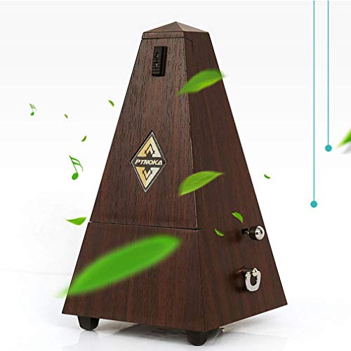 Top-Spring antiguo metrónomo mecánico alemán artesanía puro movimiento de cobre teca color imitación madera música temporizador para piano guitarra instrumento musical