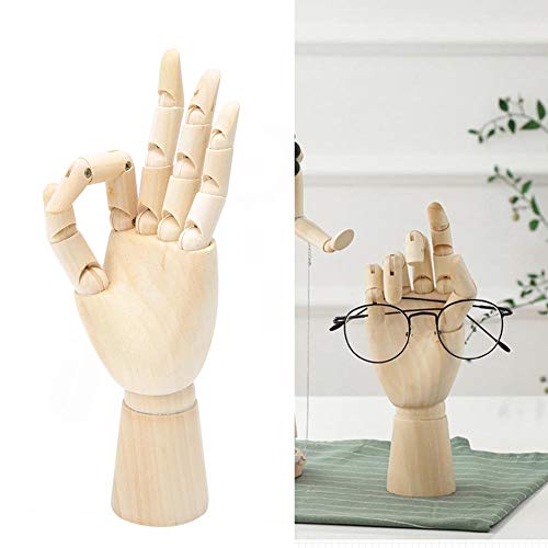 TOPINCN Modelo Mano Madera Maniquí Arte Adorno Escritorio Modelo Mano Móvil Seccionada