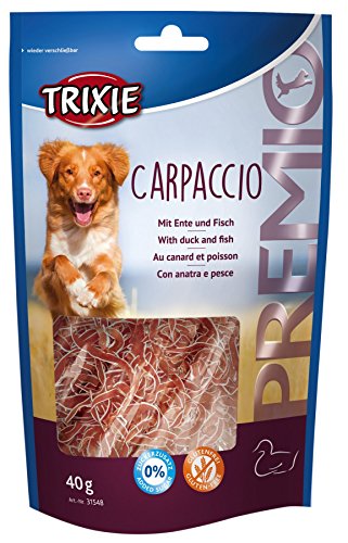 TRIXIE Snack PREMIO Carpaccio, Pato y Pescado, 40 g, Perro