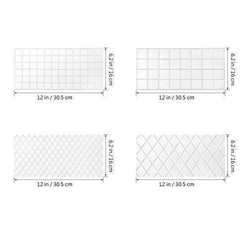 UPKOCH 4 moldes para tartas de plástico de grado alimenticio, creativo, práctico, duradero, de textura transparente, ideal para el hogar, restaurante, tienda de repostería