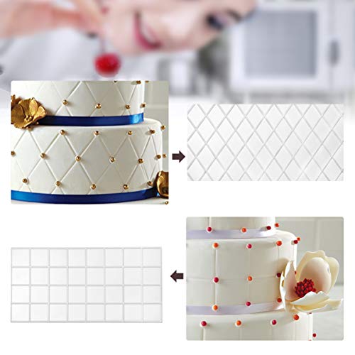 UPKOCH 4 moldes para tartas de plástico de grado alimenticio, creativo, práctico, duradero, de textura transparente, ideal para el hogar, restaurante, tienda de repostería